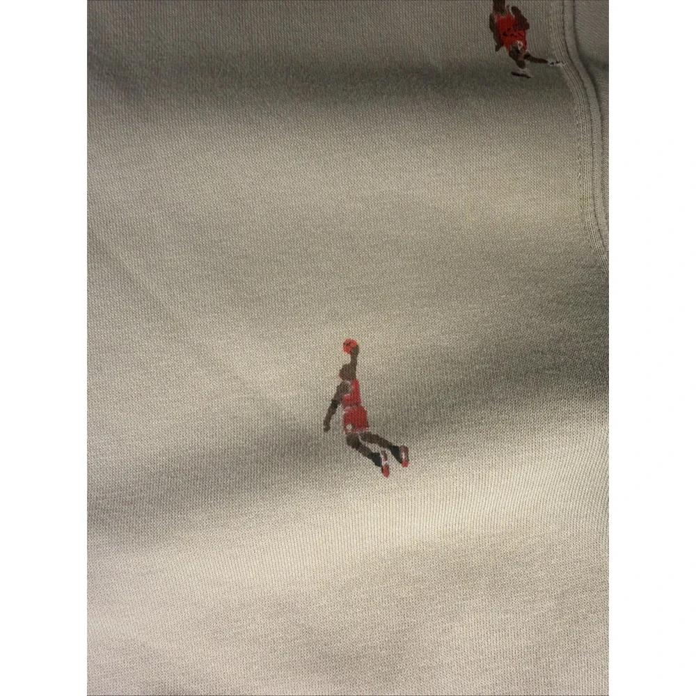 Jordan Air Jordan Beige Jumpman All Over Print Hoodie Size M